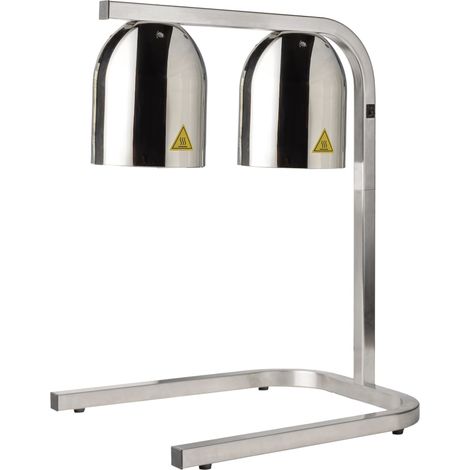 Lampe chauffante double avec support pour bacs GN 1/1 - Pujadas