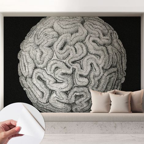 Papier peint autocollant avec imprimé pour décoration intérieure pour rénovation a motif Structure sphérique 208x146 cm (1/5)