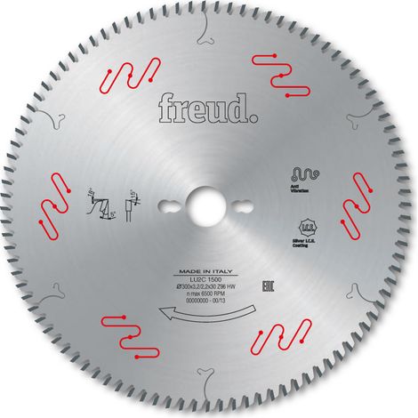Sägeblatt für Holz-/Kompositplatten FREUD - Ø180 3,2/2,2 AL30 Z56 BA - F03FS04912 -LU2C 0400