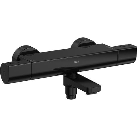 ROCA A5A1E2ECN0 T-1000 Grifo Termostático Exterior para Baño-Ducha Negro Titanio - ref: A5A1E2ECN0 (1/2)