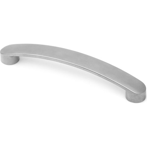 Poignée en aluminium chromé mat, dimensions: 178x19x25mm et inserts: 160mm - talla (1/5)