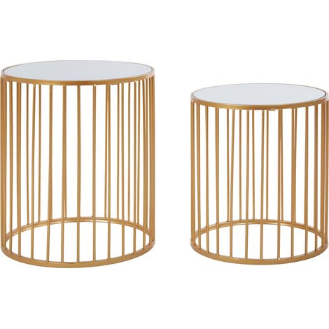 Premier Housewares Avantis Nest of 2 Round Side Tables (1/5)