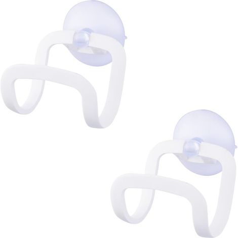 Lot de 2 supports de rangement d évier en forme de U avec ventouses porte brosse à récurer adaptés pour placer des éponges lave (1/4)