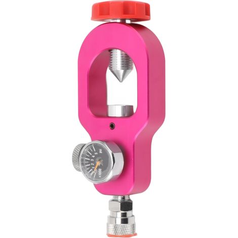 Soupape de test de réservoir CO2 en acier inoxydable et alliage d'aluminium, étanche et précise pour le remplissage. (1/5)