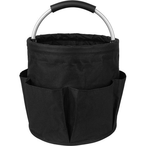 Panier de rangement pliable – tissu Oxford résistant – multifonction intérieur/extérieur – pour maison jardin voiture – rangement pratique – Noir (1/5)
