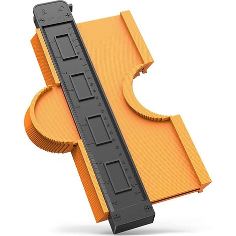Jauge de Contour Connectable Copieur Profil Parquet Forme, Outils de Traçage, Coupe Carrelage, Idee Cadeau Fete des Peres Personnalisé (1/5)