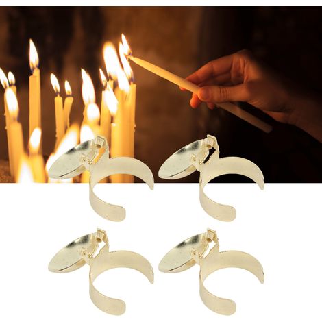 Extincteur automatique pour bougies, éteint en toute sécurité la flamme et la mèche, couleur or. (1/5)