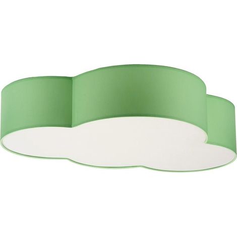 Kinderzimmerlampe Decke Stoff 62 cm lang 4x E27 Wolkenlampe Deckenleuchte Kinderzimmer