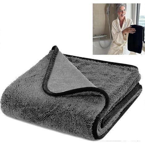 Duschhandschuh zum Aufsaugen von Feuchtigkeit in Dusche und Badewanne, XXL-Größe, schnelltrocknend, 40 x 40 cm, 1 Stück (1/3)