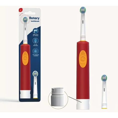 Brosse a dents electrique inductive pour deux personnes tete ronde rotative poils doux automatique saine et efficace