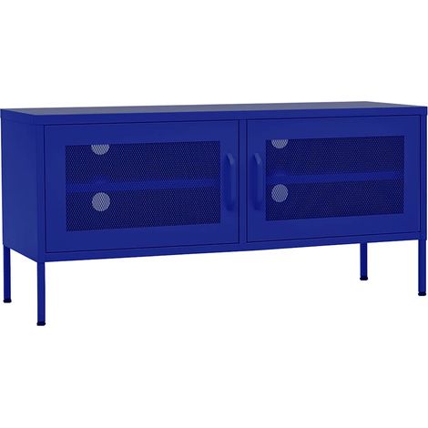 Maison Exclusive - TV-Schrank Marineblau 105x35x50 cm Stahl (1/5)