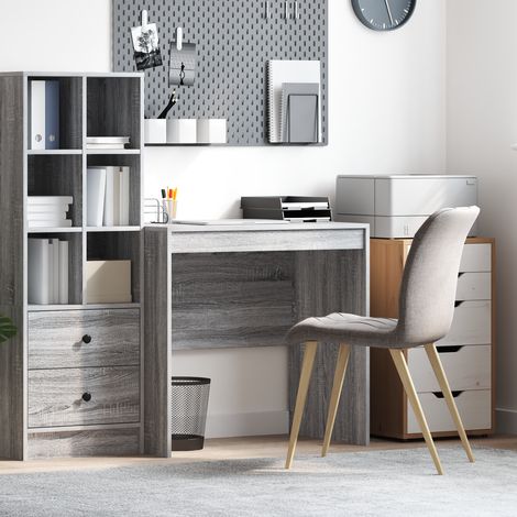 vidaXL Desk Grey Sonoma 80 x 50 x 76 cm (1/5)