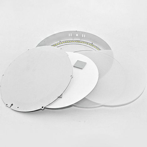 Plafonnier LED rond à transmission lumineuse élevée et dissipation thermique pour la maison (1/5)