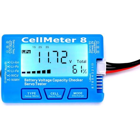 Testeur de capacité de batterie numérique RC CellMeter 8 (1/5)