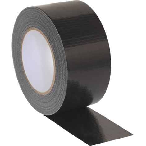 Sealey DTB75 Duct Tape 75mm x 50m - Black (1/2)