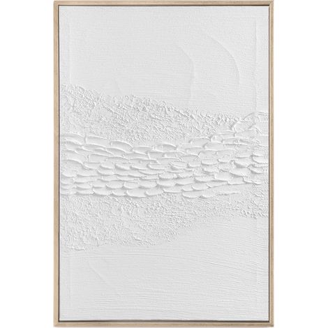 SKLUM Dekoratives Bild mit Gipsrelief (60x90 cm) Usclat Weiss (1/5)