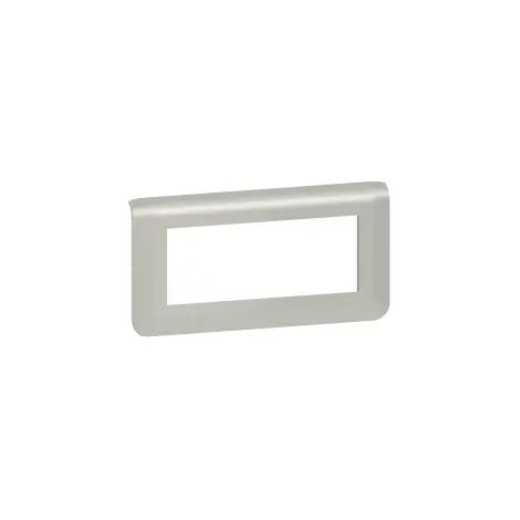 Plaque horizontale Mosaic Legrand 5 modules Finition: Aluminium (1/3)