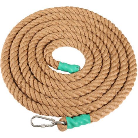 Corde à Grimper avec Mousqueton , Corde de Bataille Power Training - Corde pour l'Entraînement Musculaire, Formation de Force-30mm3m
