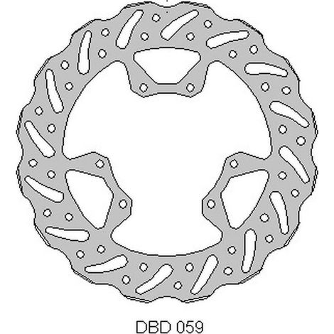 Disco de freno delantero DELTA BRAKING para Honda CRF 250 '15-21, CRF 450 '15-21, Wave (260 x 101,2 x 4 mm) (6 x 6,5 mm) (NG1486)