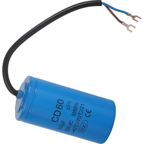 CD60 250V 300µF Condensateur Moteur Antidéflagrant Accessoire Électroménager (1/5)