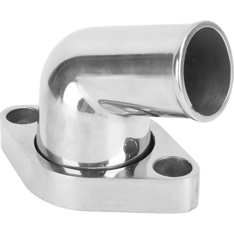 Boîtier de thermostat à col de cygne 8459BK, pivotant à 15°, argenté, kit de remplacement pour moteurs Chevy SBC BBC 283, 302 et 305 (1/5)