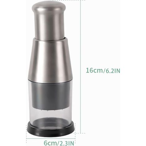 Coupe-oignon manuel inox 304 Multi hachoir broyeur pour cuisine et préparation des légumes (1/5)