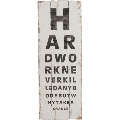 Plaque en bois Oculiste 103.5 cm