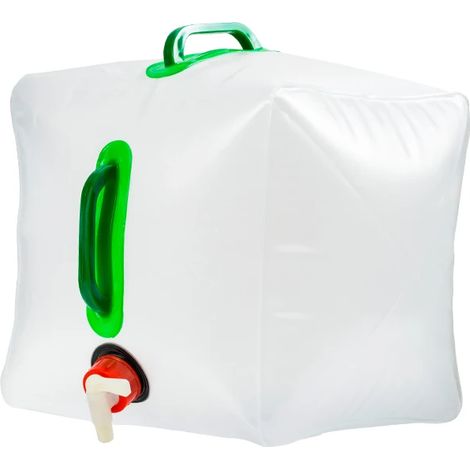 Sac à eau pliable d'extérieur 10/20L, grande capacité, portable, seau en plastique, accessoires de camping-AquaForge (1/5)