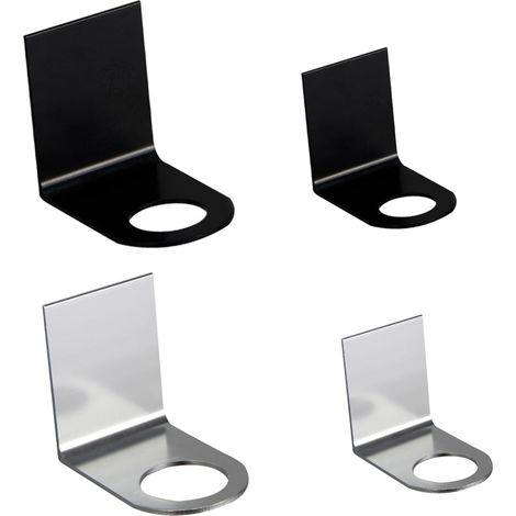 Support mural pour flacons de gel douche, lot 4, en aluminium spatial, installation sans perçage, (1/5)