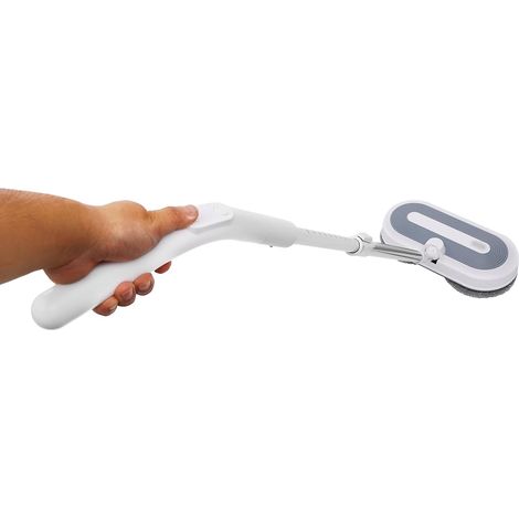 Balai électrique sans fil avec fonction pulvérisation, fonctionnement sur batterie, frottement, polissage, 4 chiffons de nettoyage, réservoir d'eau et éclairage LED (1/5)