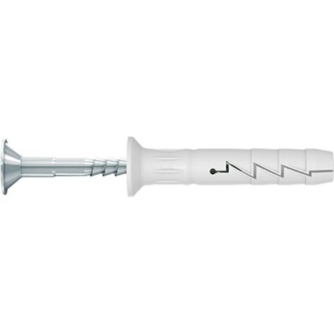 Chevilles à frapper nylon 8x160mm – Tête fraisée pozidriv – Boîte de 50 unités – Fixation pour béton et maçonnerie – Rawlplug (1/7)