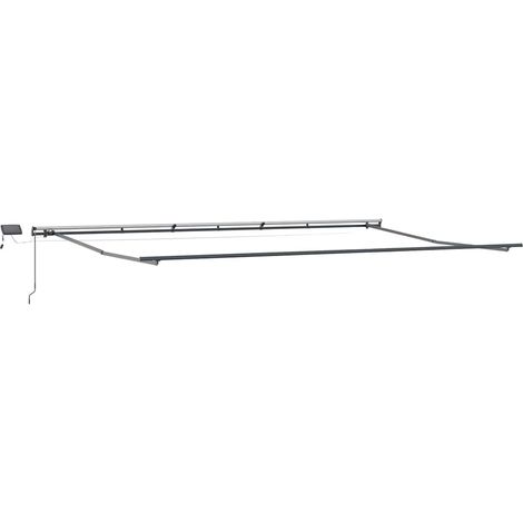 Awning Frame Anthracite 600 x 350 cm Aluminium vidaXL