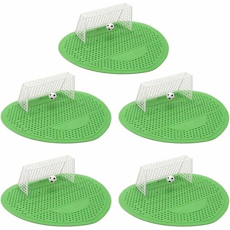 Nazalus-Hot Sale-Urinalsieb-Spritzpad, Deodorant, Fußball, Herren-Toilettenreiniger, Spritzschutz, Fußballtor, Filterpad, grün, 5 Stück –