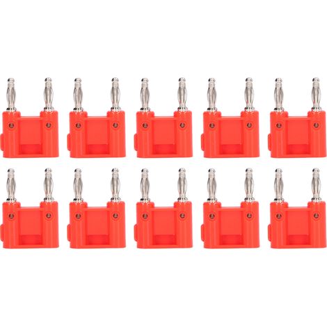 Douille double banane laiton PE pour instruments électroniques et automobiles (Lot de 10)