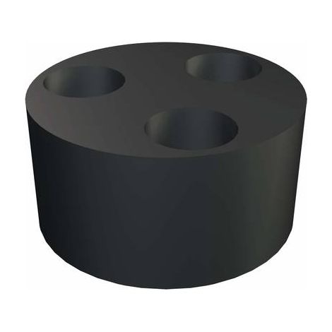 OBO Bettermann Inserto de estanqueidad múltiple para V-TEC VM VM20,2X6 Mezcla de caucho negro, 2029677