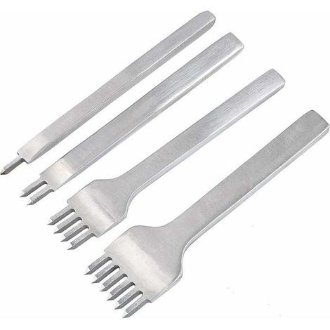 Kit Outils Perforatrice DIY Cuir Kit Outils Perforatrice pour Artisanat du Cuir Griffe (4mm) 4 Pcs (1/5)