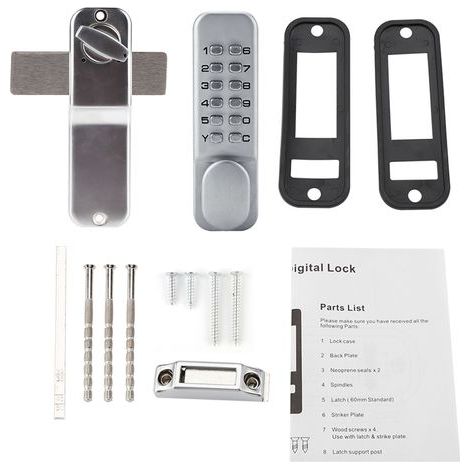 Serratura a combinazione con password, cancello antifurto, porta di sicurezza con codice, codice meccanico per appartamento (1/5)