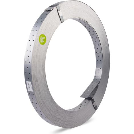Alberts 339036 Nastro forato, zincato con procedimento Sendzimir, 50 m, 40 x 2 mm (1/5)