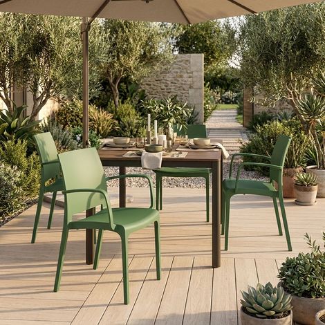VOLGA - poltrona da giardino in plastica (1/2)