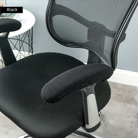 [Sesselarmlehnenschoner] [Sesselüberzüge] [Hohe Elastizität] [Weiches, waschbares Polyester – Schwarz, Grau, Braun – 23–40 cm – 1 Paar] (1/5)