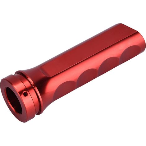 Poignée de frein à main universelle en aluminium rouge pour voiture, protection et manchon de levier (1/5)