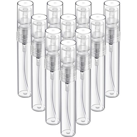 Mini flaconi spray - confezione da 10 mini flaconi spray in vetro da 5 ml - mini flaconi di profumo ricaricabili con nebulizzazione fine - atomizzatori di profumo - 10 5 ml (1/3)