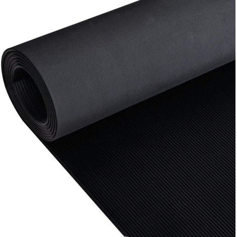 Estera Antideslizante Suelo Caucho Goma 3mm Cordon Fino 1 metro de ancho Varias medidas 1x 1 m Cordoncillo Fino -