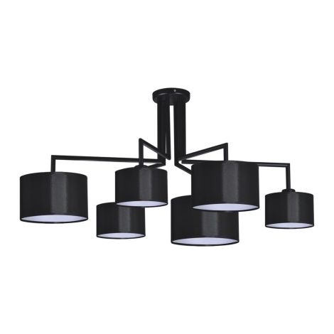 Grand lustre noir double circuit Kaja Simone K-4321