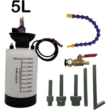 Pompe à huile de transmission 5L, outil de remplissage et extracteur pour boîte de vitesses automatique, vidange soignée et rapide (1/5)