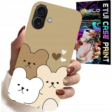 Hülle für iPhone 16 Plus – Teddybär, Teddybärmuster für die jüngsten Kinder (1/5)