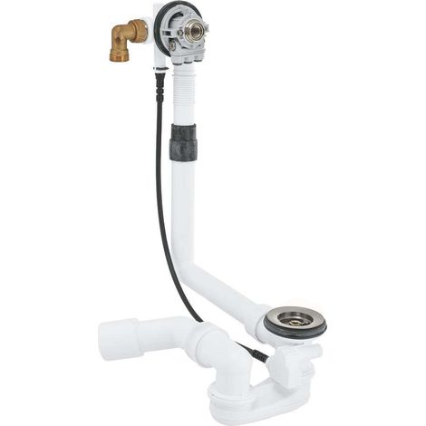 Grohe Talentofill - Kit de llenado, vaciado y rebosadero, Acero satinado 28990MS0 (1/2)