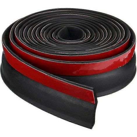 Joint d'étanchéité universel en caoutchouc pour seuil inférieur de porte de garage, remplacement de joint d'étanchéité anti-inondation pour portes de garage, isolation, longueur 2,5 m, épaisseur 6 (1/5)