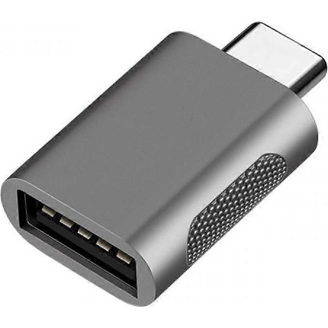 Adaptateur USB-C vers USB, adaptateur USB-C vers USB 3.0, adaptateur USB Type-C vers USB, adaptateur USB femelle (gris sidéral)