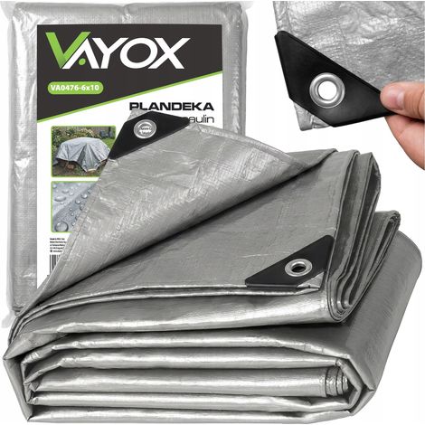 Bâche argentée Vayox 120 g 6x10 m VA0476-6x10 (1/5)